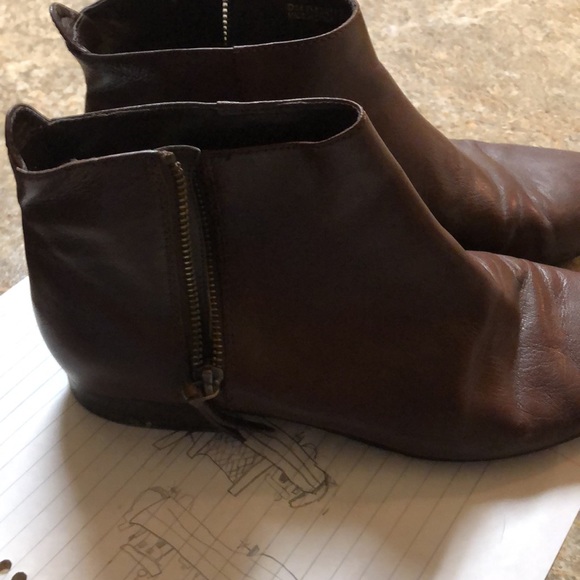 Cole Haan brown side zip low heel bootie - Picture 6 of 7